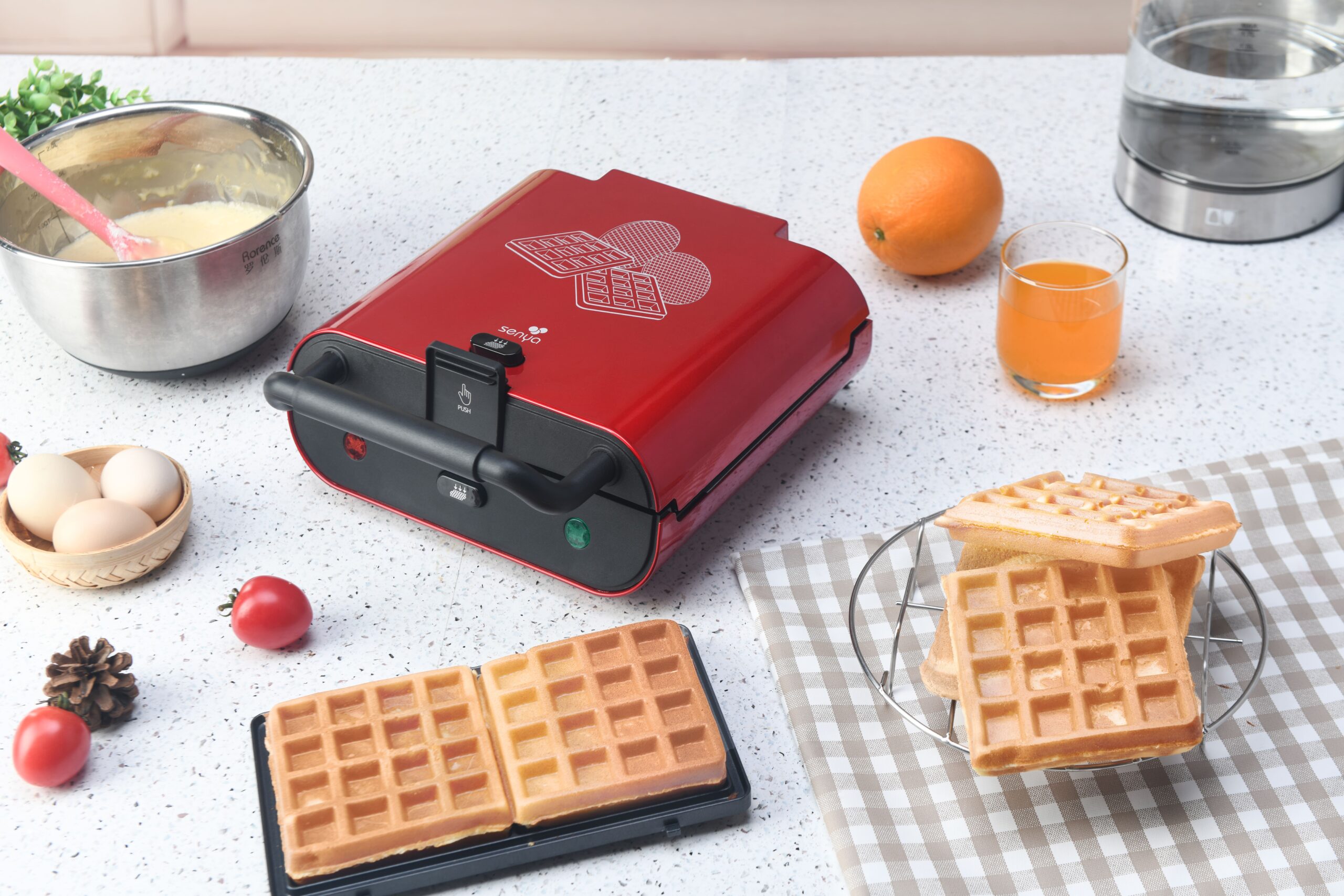 senya Gaufrier multifonction 4en1 - Panini, Croque monsieur, Gaufre,  Gaufrette – 2 empreintes - 750W - Waffle Party Black – SYCK-WM012N :  : Cuisine et maison