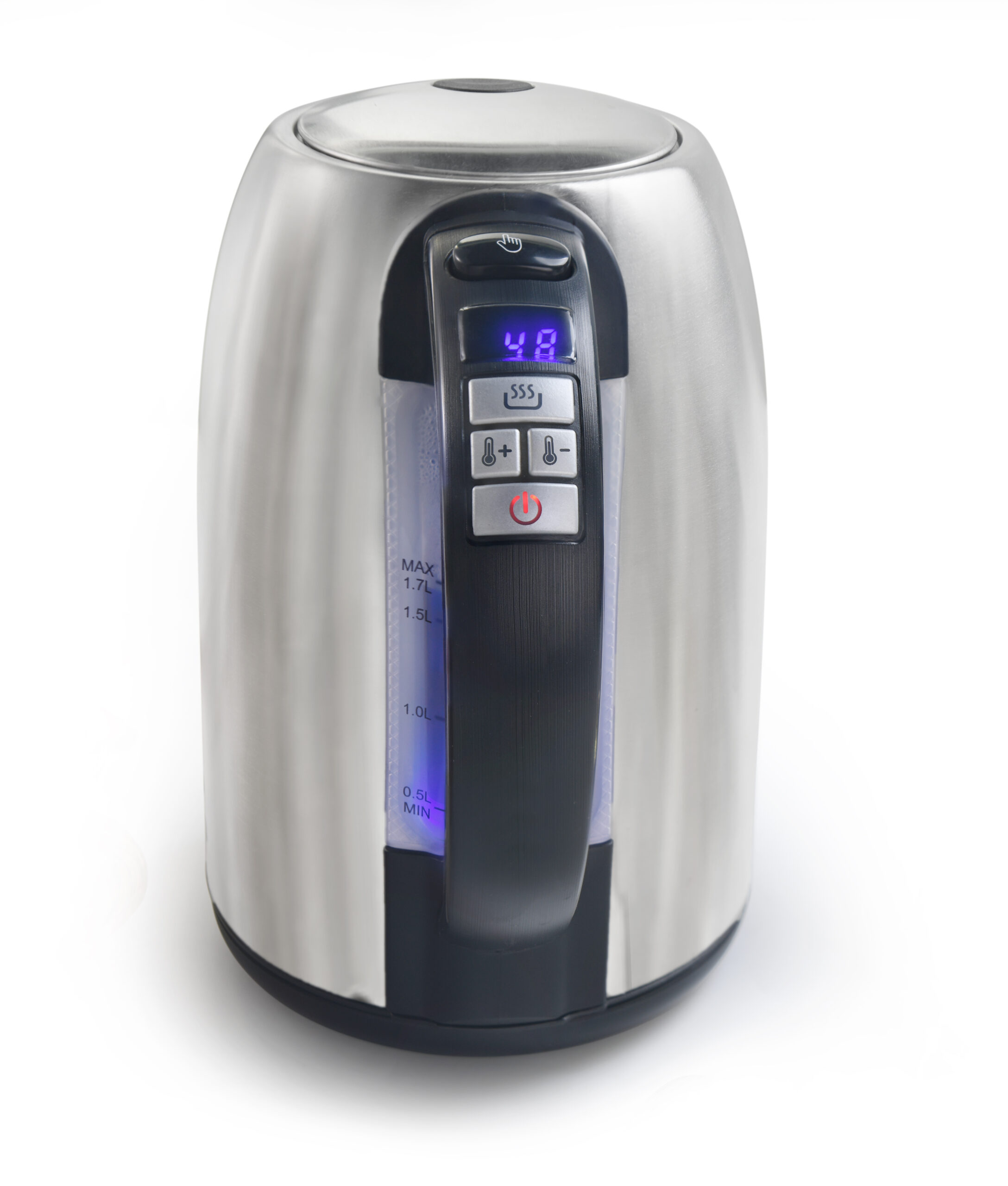 bouilloire électrique de 0,8L sans fil avec base 360° 2200W gris noir