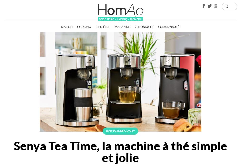 article sur la machine a the ecrit par homap