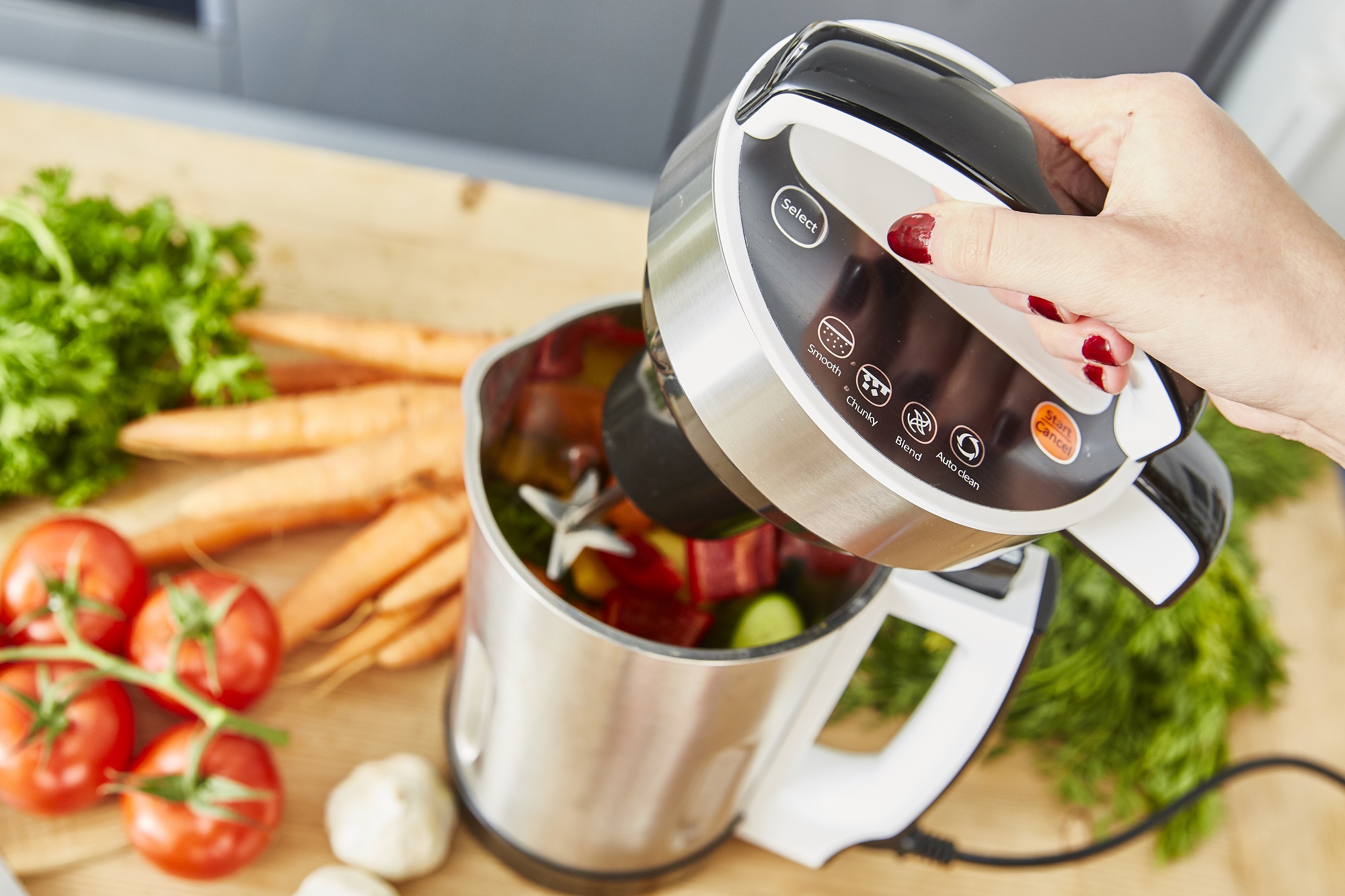 Blender à soupe chauffant inox Cook & Heat 1150W Senya