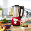 Blender chauffant multifonction inox Cook & Ice V3 blender smoothie rouge 1,5L 1400W