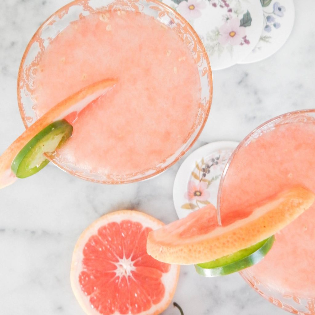 Jus de pamplemousse et glace pilée réalisé avec le Blender Cook&Ice de Senya