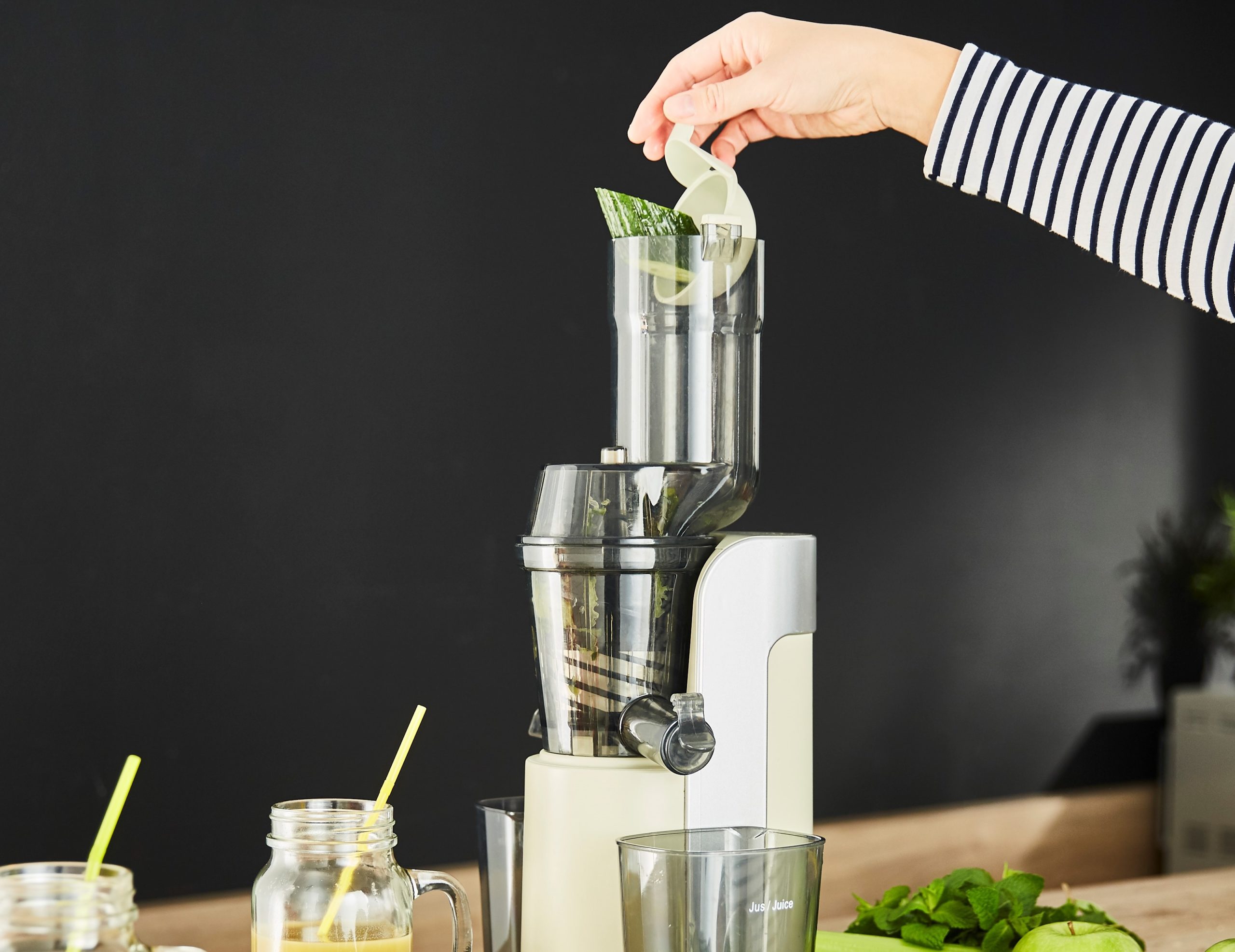 Senya Goulot crème, extracteur de jus et légumes Healthy Juicer