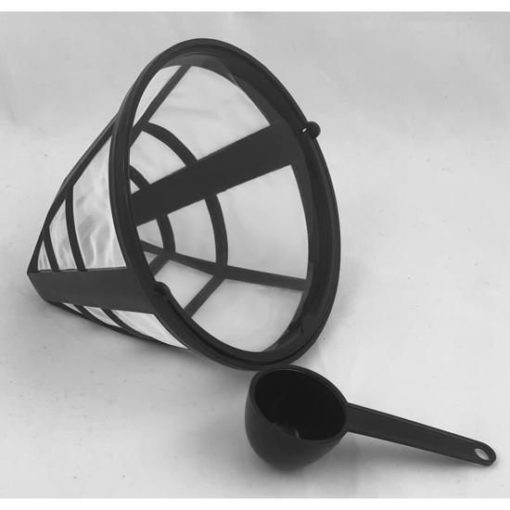 Filtre et cuillère noire - Compatibles avec toutes les Cafetières