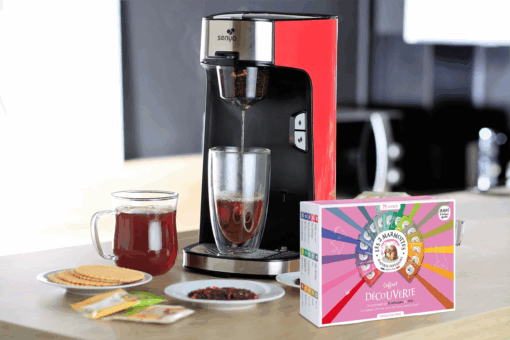 Machine à thé rouge et coffret à thé