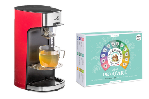Machine à thé et pack découverte infusion et thé