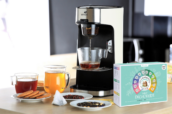 Théière électrique tea time et son Coffret découverte Les 2 Marmottes