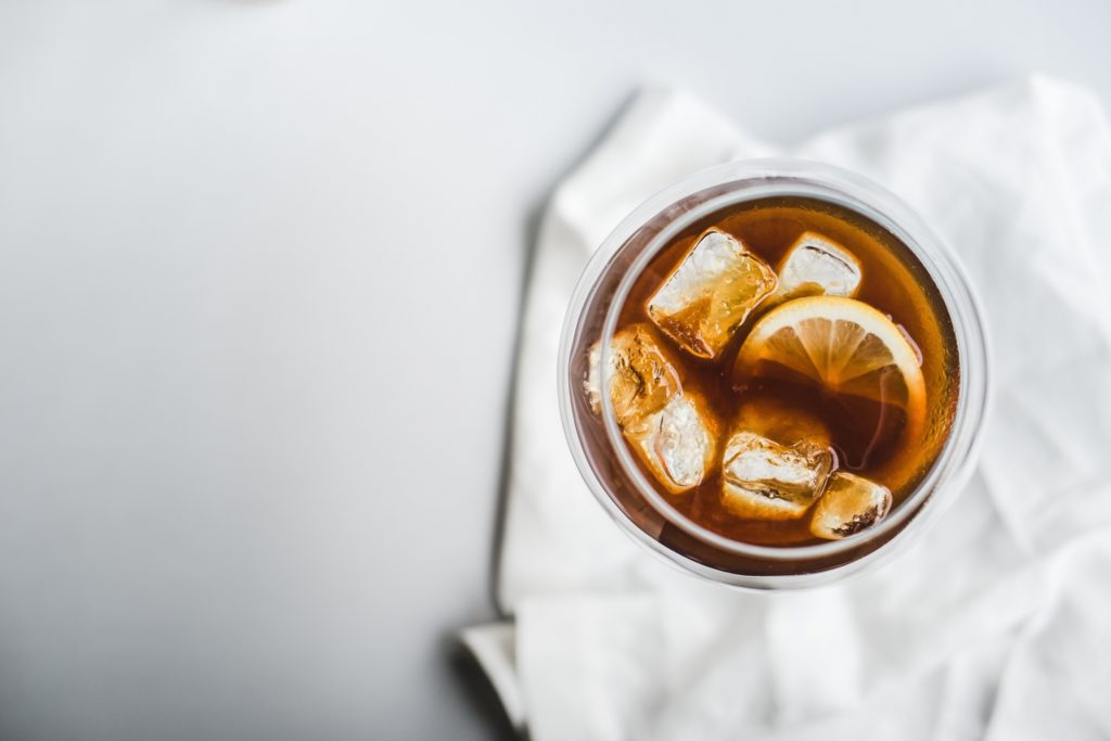 Boisson réalisée à base de thé noir afin de faire un ice tea
