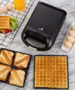 Appareil à gaufres, croque-monsieur et gaufrette 3en1 Waffle Party