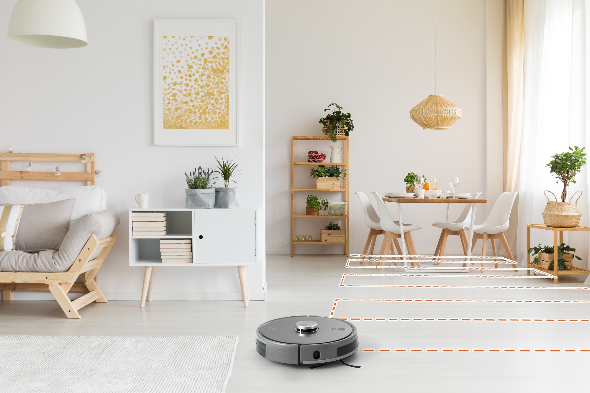 Senya aspirateur robot laser connecté - 230 min autonomie - poils