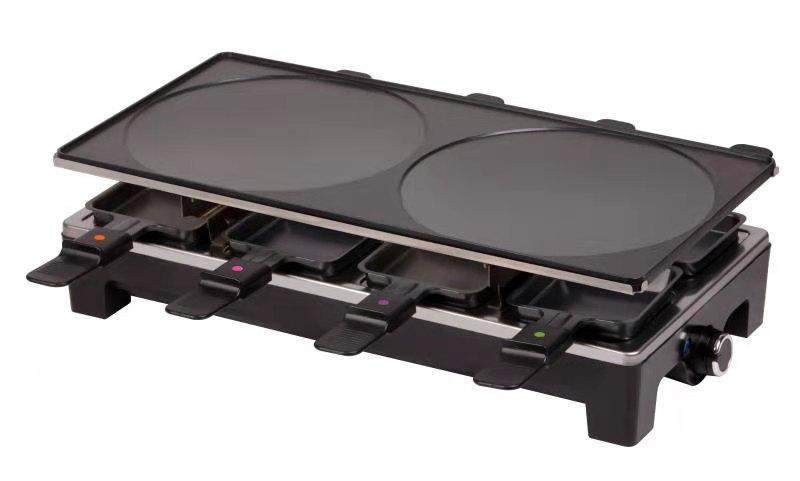 SENYA Máquina de raclette para 2 personas, con piedra de cocción extraíble,  revestimiento antiadherente, 350W, My Little Raclette, SYCK-G065