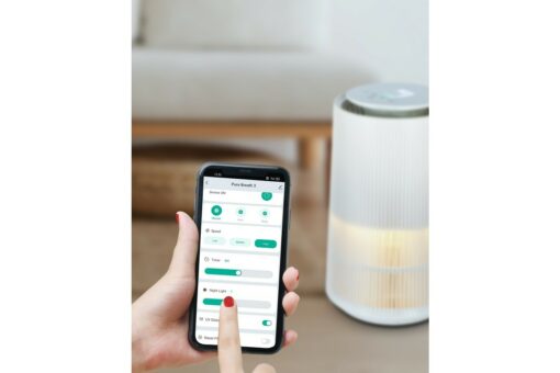 application mobile et purificateur d'air connecté