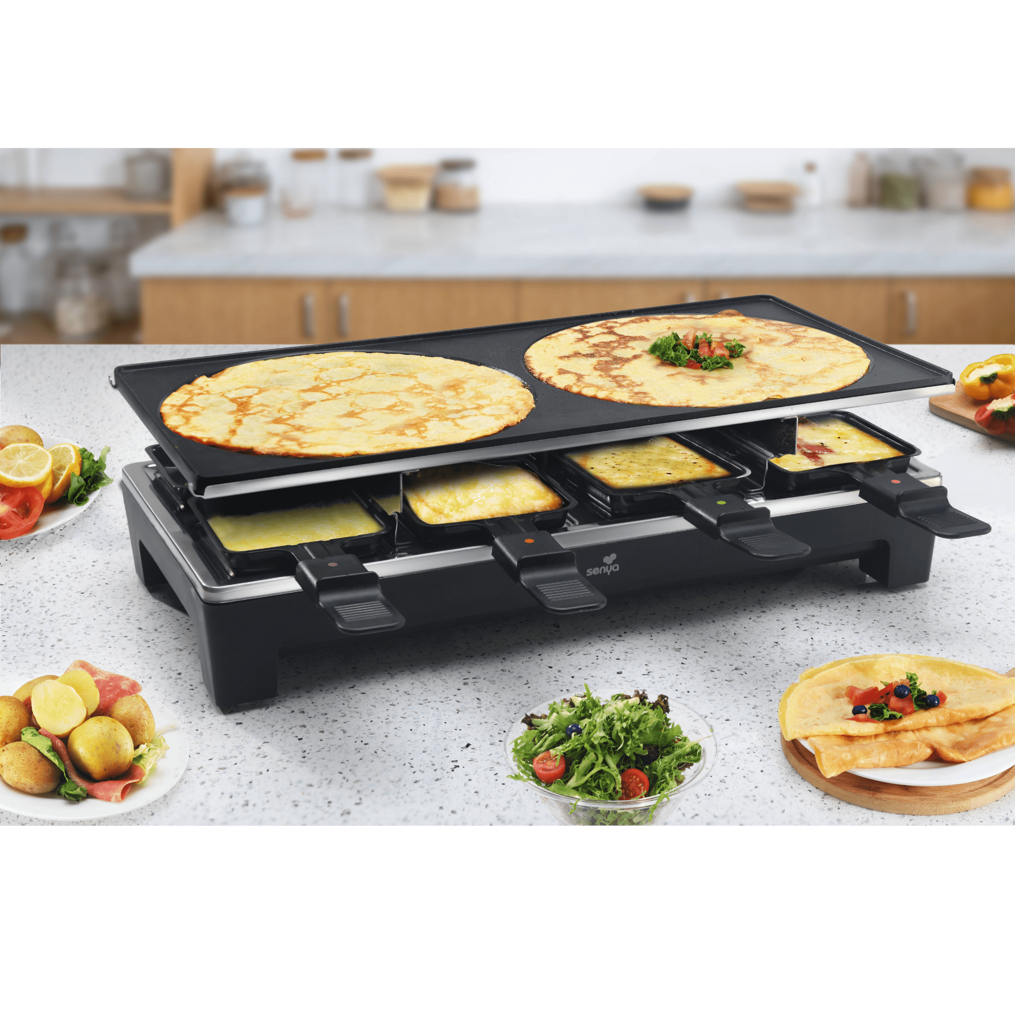 appareil à raclette, crepe - Senya : Préparez-vous de bonnes surprises