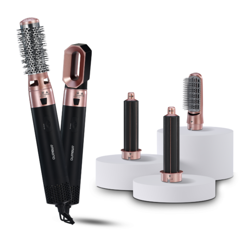 Multistyler lisseur-boucleur électrique 5 en 1 noir Ambiano