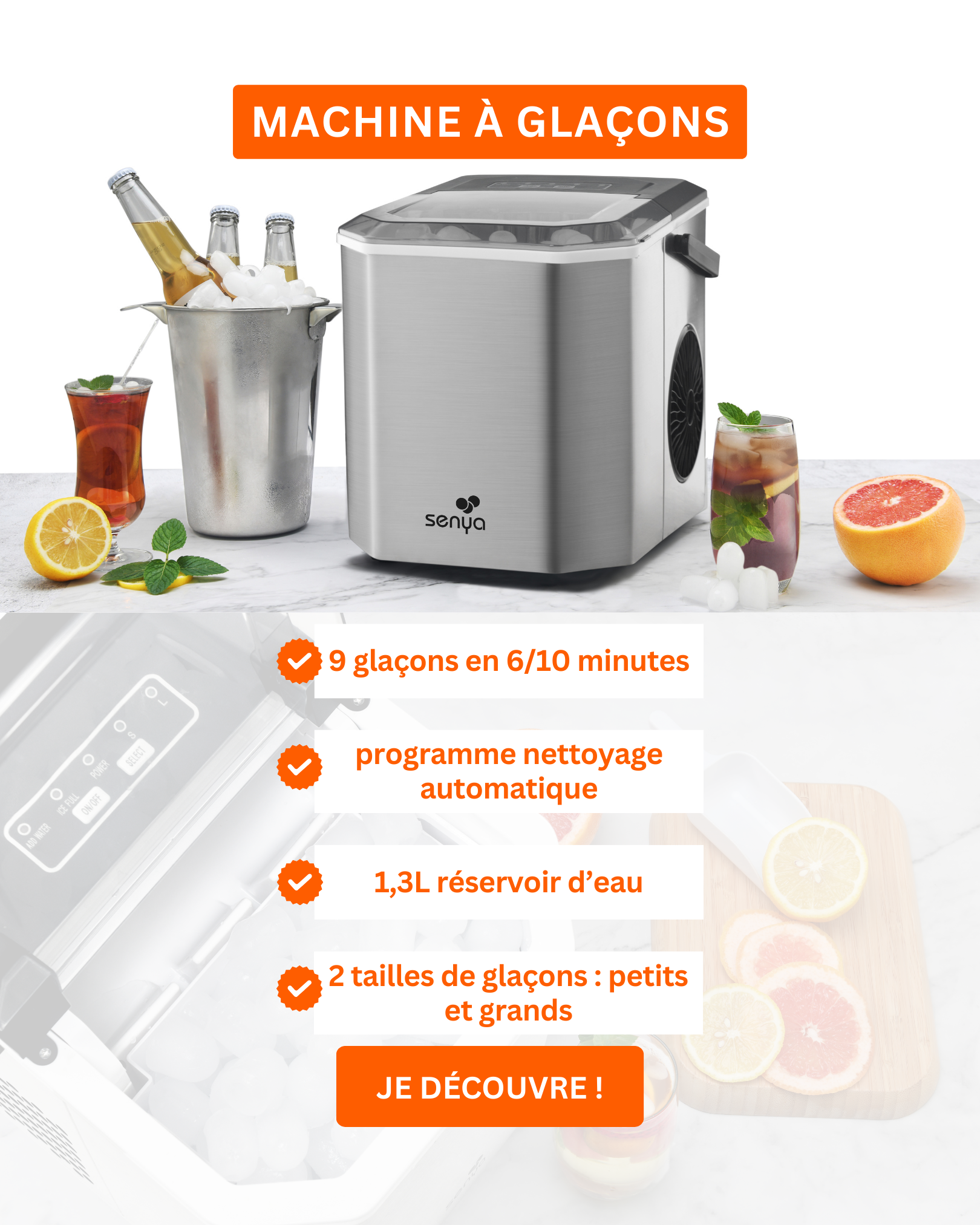 machine à glacons senya
