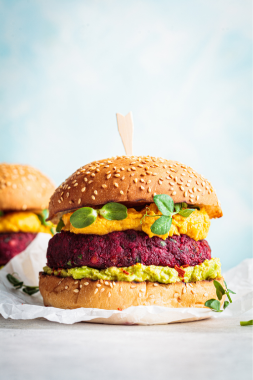 plat burger végétarien