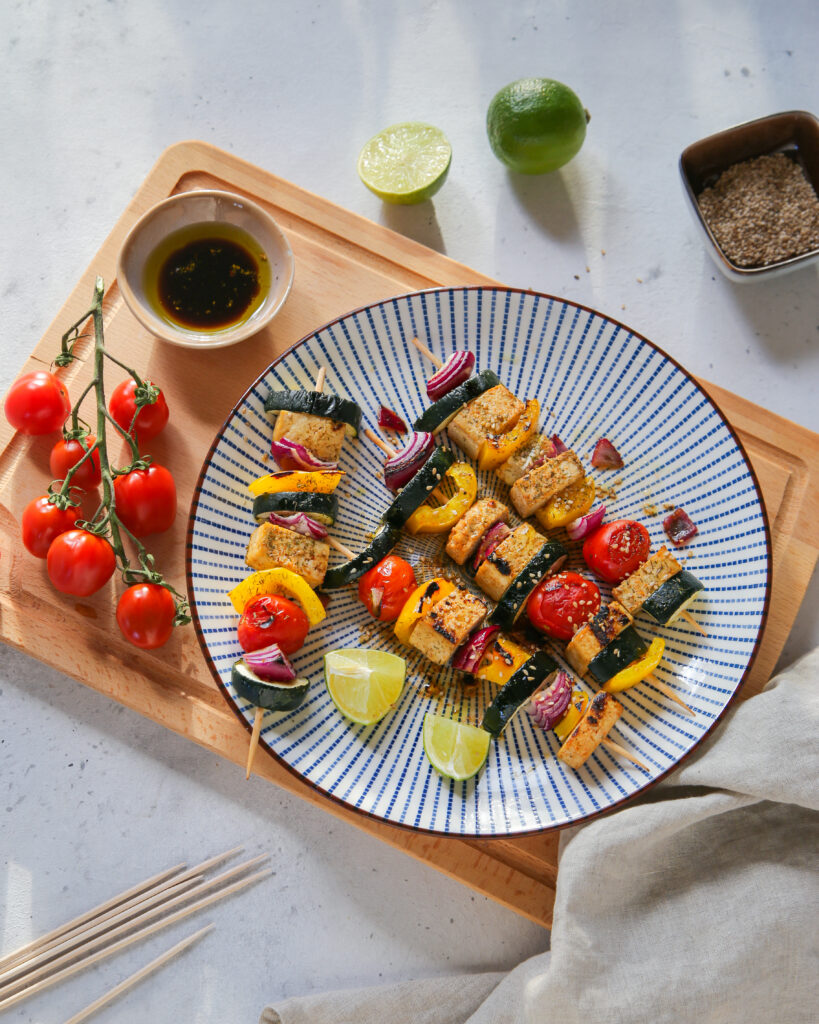 brochette tofu végétarien