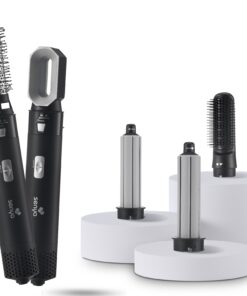 Brosse Soufflante 5 en 1 Air Styler & Sèche-cheveux : lissage, séchage, boucle, brushing 1000W Hair Designer SYWB-HS012N