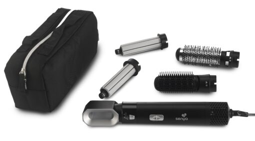 Brosse Soufflante 5 en 1 Air Styler & Sèche-cheveux : lissage, séchage, boucle, brushing 1000W Hair Designer SYWB-HS012N – Image 9